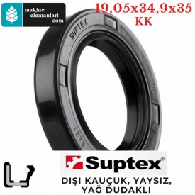 19,05x34,9x6,35 mm SUPTEX KK NBR DÖNER MİL YAĞ KEÇESİ 9340 19,05*34,9*6,35 mm